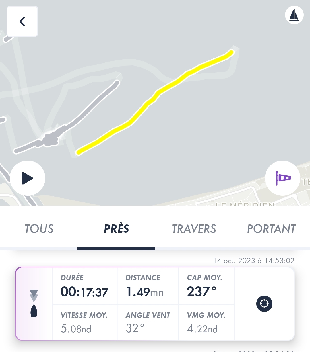 retour bord près