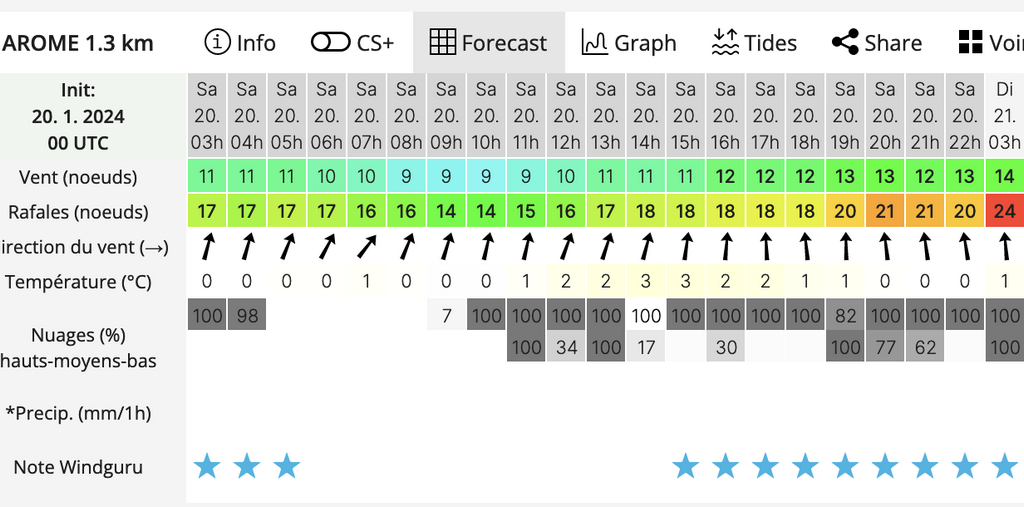 Arôme forecast