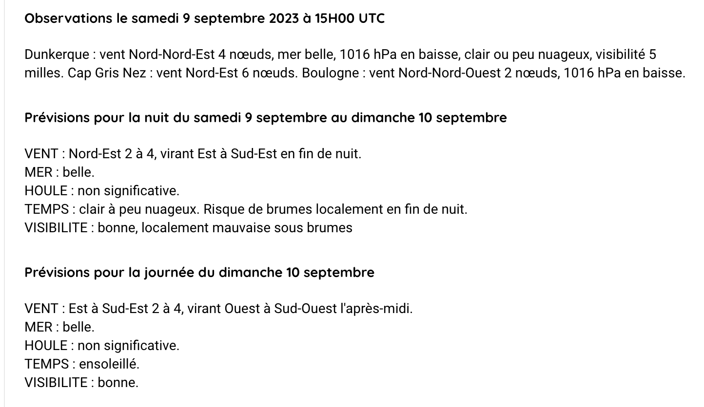 meteo marine